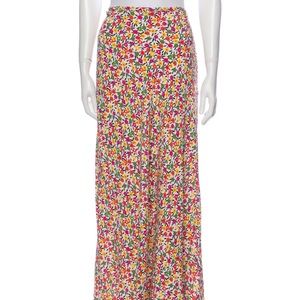 RIXO floral print long skirt